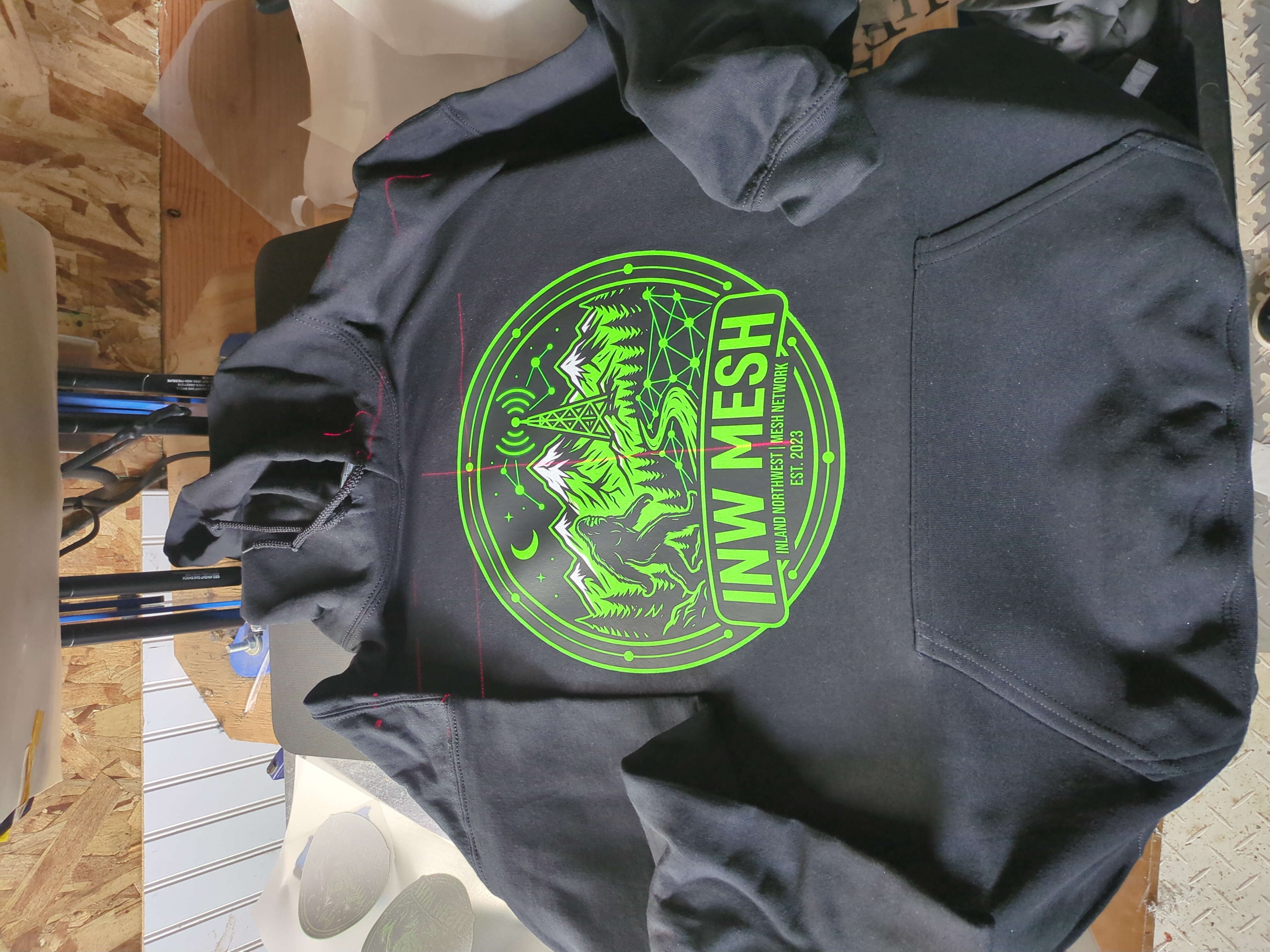 INWMesh Dark Mesh Hoodie