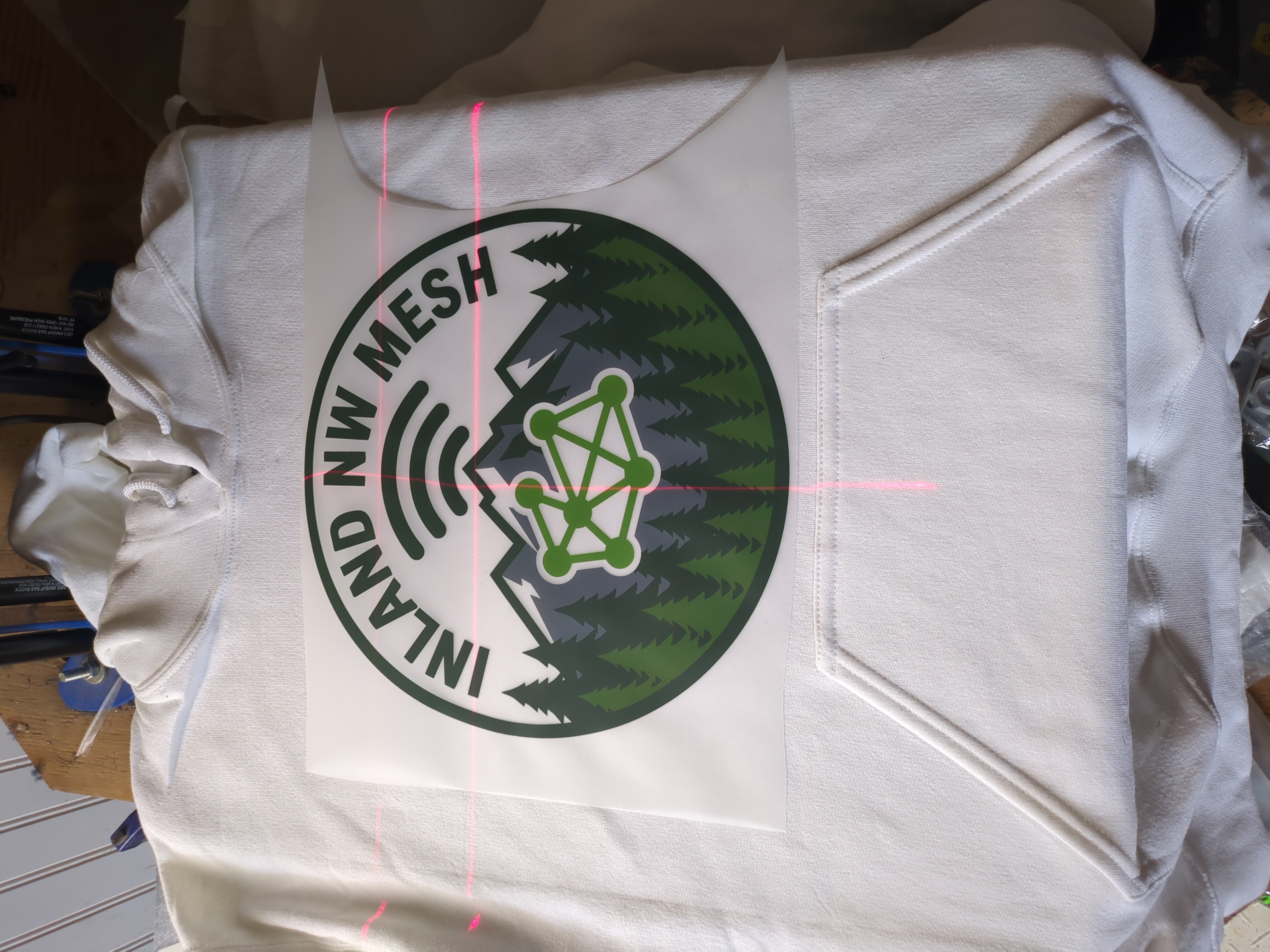 INWMesh Light Large Logo Hoodie