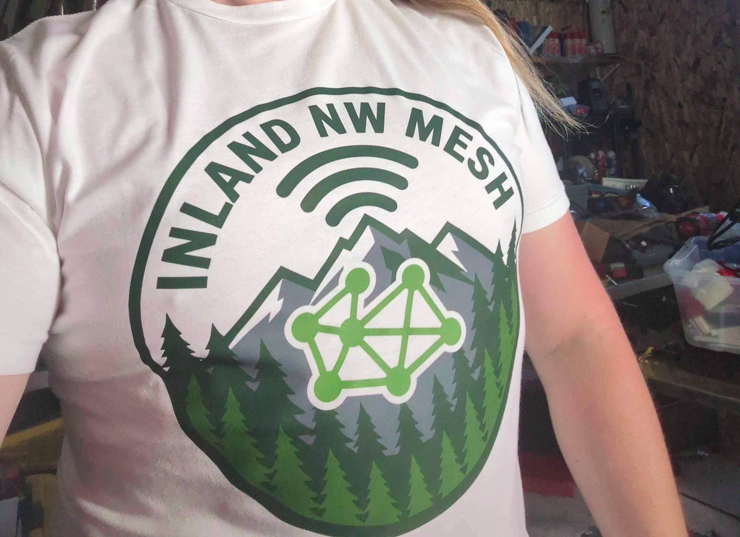 INWMesh Large Logo Light Tee